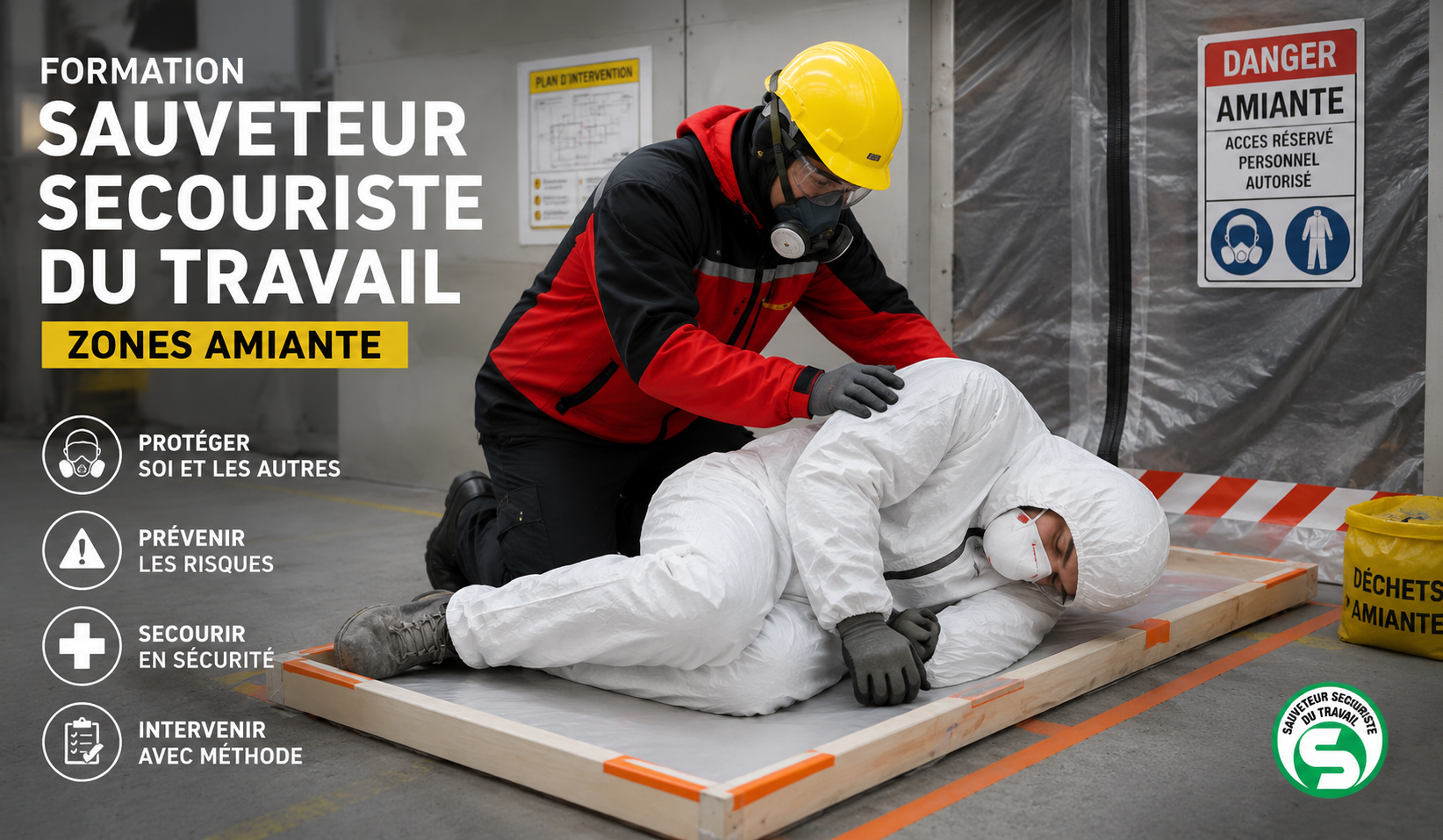 Image de la formation Intervention SST en zone amiante - module complémentaire au SST