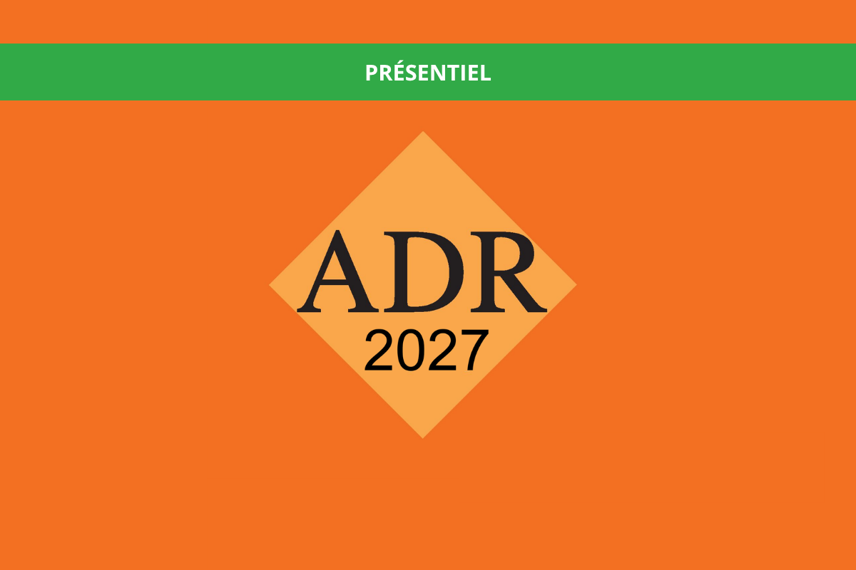 Informations sur la durée et les tarifs de la formation J1ADR - Journées d'étude de l'ADR 2027