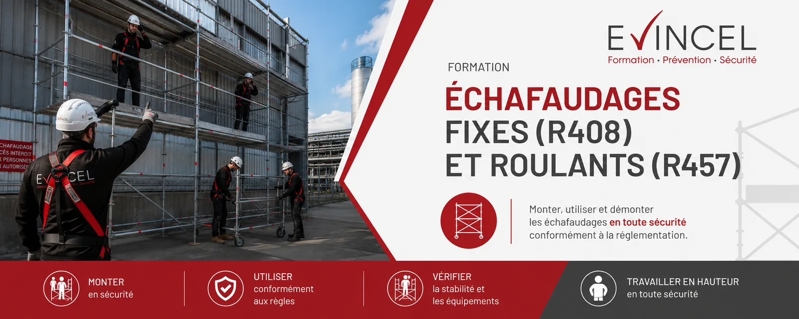 Informations sur la durée et les tarifs de la formation Formation utilisation échafaudages Lyon – R408 R457