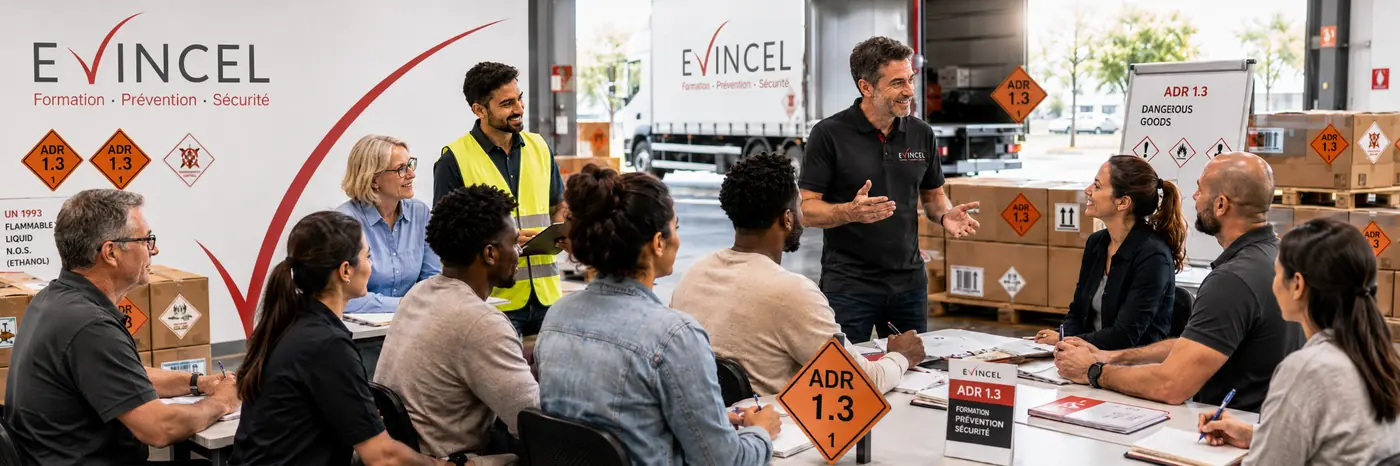 Informations sur la durée et les tarifs de la formation Formation initiale ADR 1.3 – Personnel intervenant dans le transport de marchandises dangereuses
